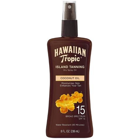 Buy Hawaiian Tropic Island Spf15 Tanning Coconut Oil Spray 236 Ml