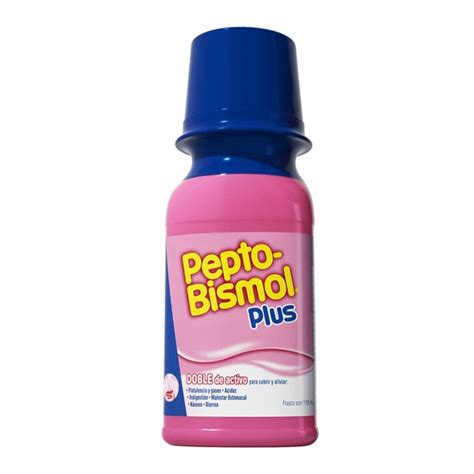 Antiácido Pepto Bismol Plus Suspensión Sabor Original 118 Ml Walmart