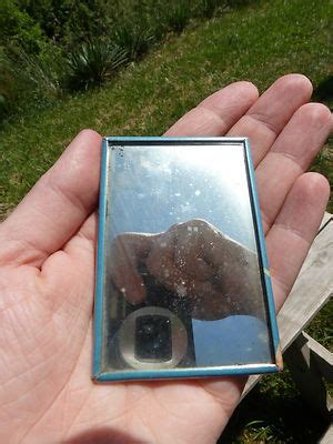 S Vintage Risque Nude Pin Up Girl On Moon Pocket Mirror