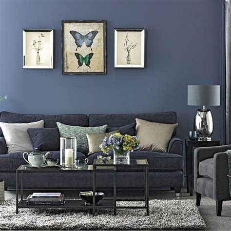 Denim Blue And Grey Living Room Blue Grey Living Room Living Room