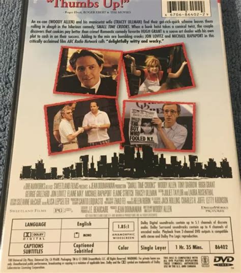 Small Time Crooks Region 1 Usa Dvd Woody Allen Film Movie Hugh Grant £4 99 Picclick Uk