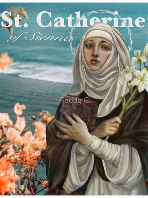 St Catherine Of Sienna Sticker For Sale By T3ddy3 Redbubble