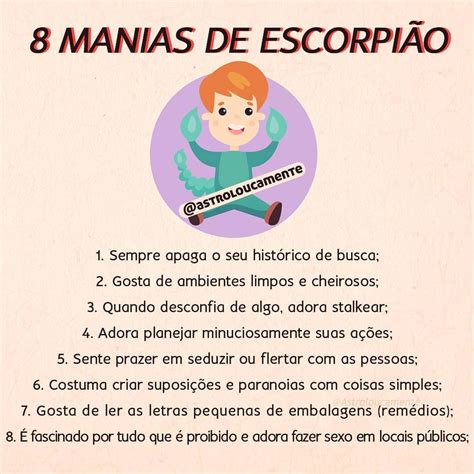 8 manias do signo de Escorpião e só quem é escorpiano sabe bem o que é