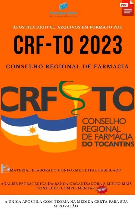 Provimento Efetivo Concursos Apostila CRF TO 2023 Cargo Assistente