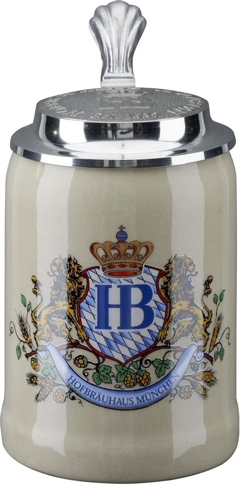 Hofbrauhaus Munchen Munich Lion Crest Stoare Jarra De Cerveza Alemana