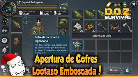 Dawn Of Zombies Survival Apertura De Cofres Lootazo Emboscada Youtube