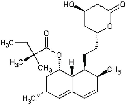 Structure of simvastatin. | Download Scientific Diagram