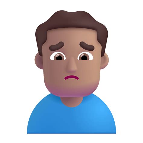 Man Frowning 3d Medium Icon Fluentui Emoji 3d Iconpack Microsoft