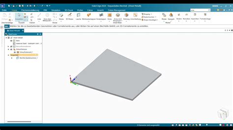 Solid Edge Blechteil Mit Lasche Erstellen Youtube