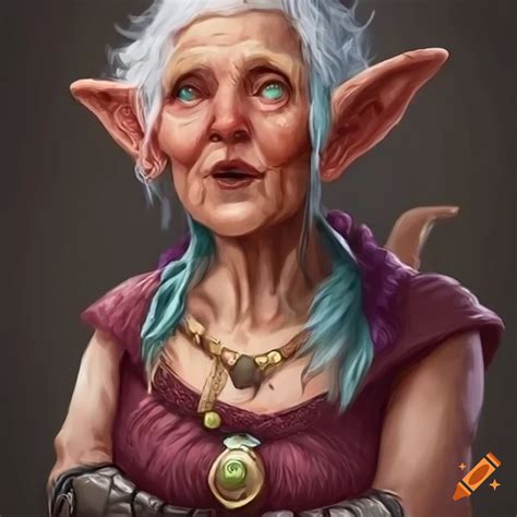 Portrait Of A Female Gnome Character