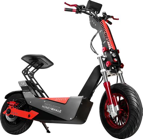 Scooter El Ctrico Honey Whale F Negro Rojo Honey Whale