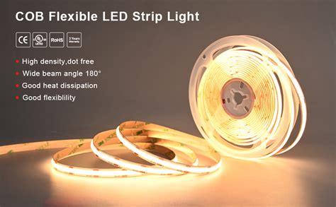 Amazon Tunichx Cob Led Strip Light Dc V Led Strip Light Flexible