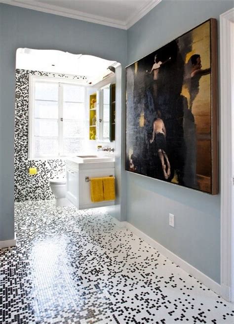 30 White Mosaic Bathroom Floor Tile Ideas And Pictures