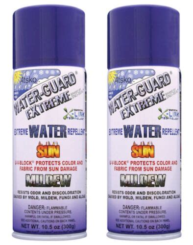 QUANTITY 2 ATSKO SNO SEAL WATER GUARD EXTREME REPELLENT SPRAY