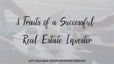 Traits Of A Successful Real Estate Investor