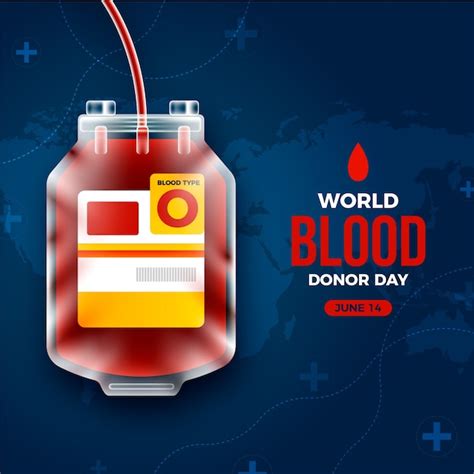 Free Vector Realistic World Blood Donor Day Illustration