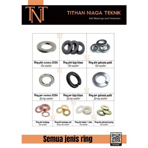 Jual M Baut Flat Washer Ring Plat Bahan Stainless Ss