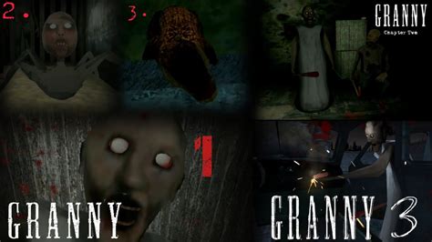 Granny All Chapter S Bad Endings Granny 1 2 And 3 YouTube