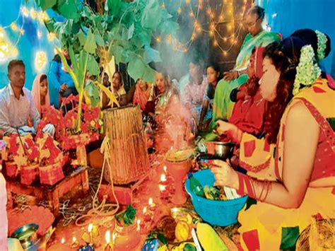 Karam Puja Took Place In The Akharas Tribal Community Danced Throughout