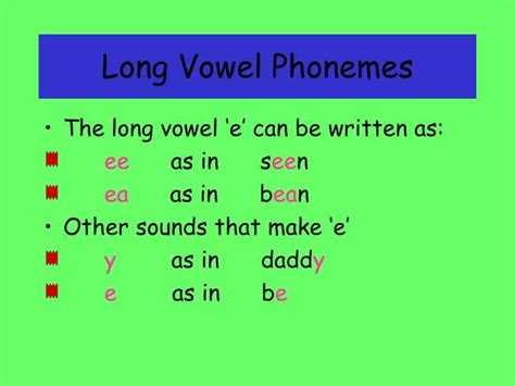 Ppt Long Vowel Phonemes Powerpoint Presentation Free Download Id