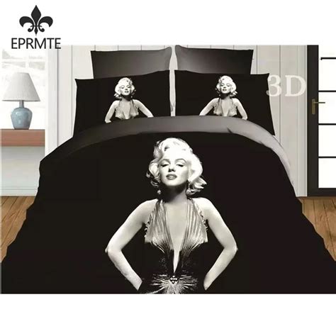 D Comforters Winter Marilyn Monroe Bedding Set Bed Cover Bed Sheet