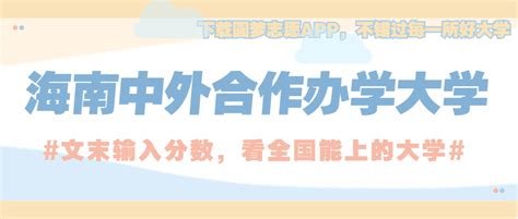 海南中外合作办学大学有哪些学校一本二本汇总2023年参考