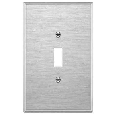 ENERLITES Toggle Light Switch Metal Wall Plate Corrosion Resistant