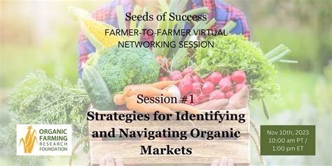 Organic Farming Research Foundation Schedules Organic Marketing Webinar