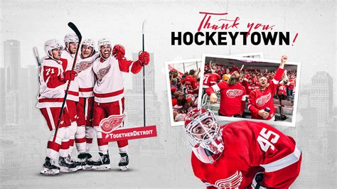 Thank You Hockeytown Detroit Red Wings