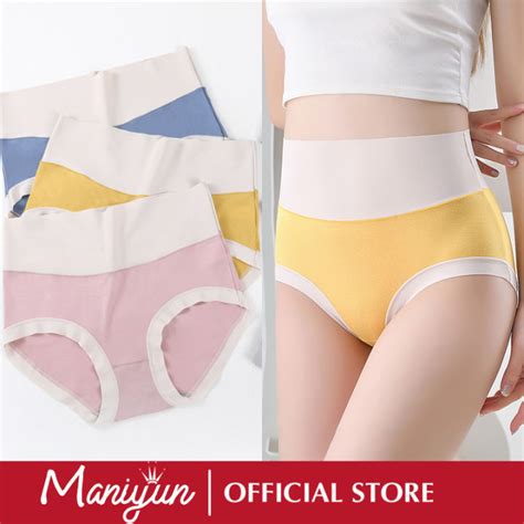 Maniyun 95 Modal High Waist Seamless Panties Cotton Underwear Natural Fibers Graphene