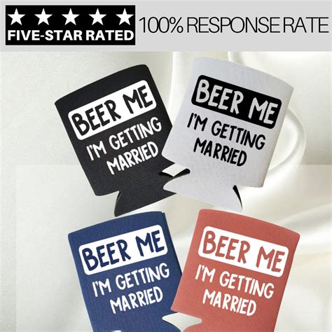 Beer Me I M Getting Married Funny Can Cooler Multiple Etsy