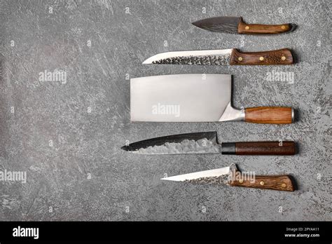 kinds  chefs knives stock photo alamy