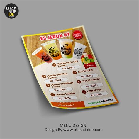 Jasa Desain Menu Produk Minuman Otakatikide Jasa Desain Logo Jasa