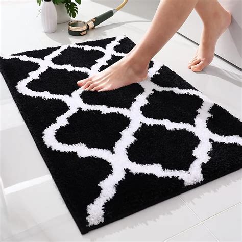 OLANLY Luxury Bath Mat Soft And Absorbent Microfiber Bathroom Rugs