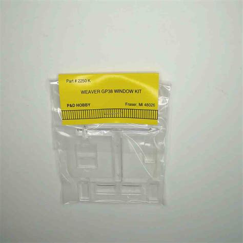 Window Kit, Weaver GP38 - P&D Hobby Shop