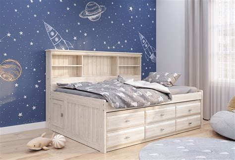 Full Bookcase Daybed In Ash — Discovery World Furniture