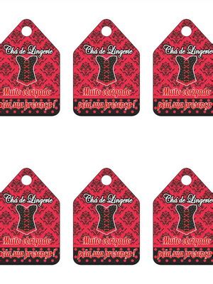 50 Tags Agradecimento Cha De Lingerie Vm Pto 55 Mm X 37 Mm Compre Produtos Personalizados No Elo7