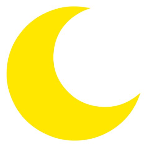 Flat Moon Icon On Transparent Background 17177956 Png