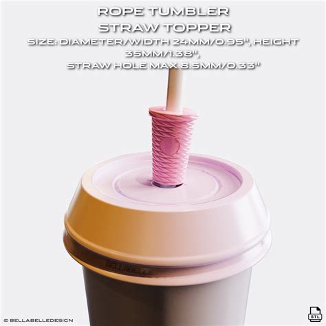 Rope Tumbler Straw Topper Buddy Stl File 3d For 3D Printing Etsy