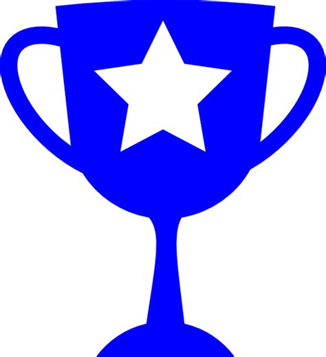 Blue Trophy Clip Art at Clker.com - vector clip art online, royalty ...