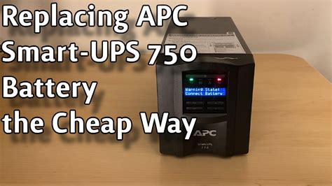 How to Replace Battery APC Smart UPS 750 - YouTube