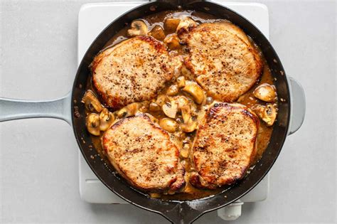 Pork Loin Steaks With Mushroom Stroganoff Sauce Recipe