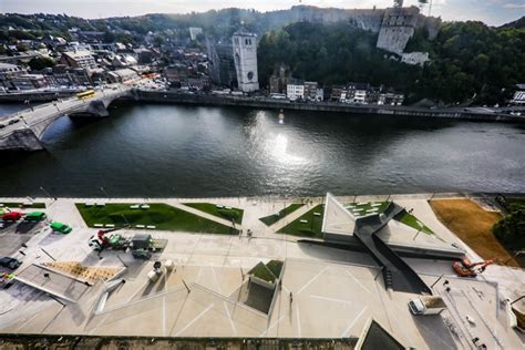 Lesplanade du Batta à Huy inaugurée ce samedi les riverains et les