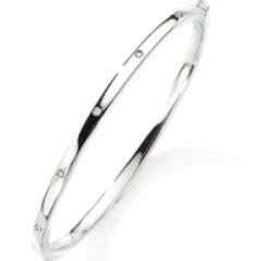 Ct White Gold Oval Hinged Diamond Set Bangle Tb Mitchell Bracelets