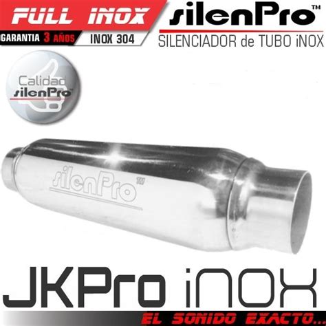 Turbon Silenciador Universal Silenpro Full Inox Pulido X C