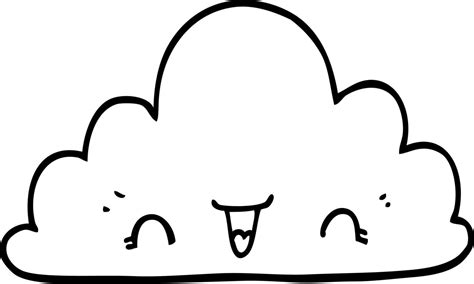 cute cartoon cloud 12352719 Vector Art at Vecteezy