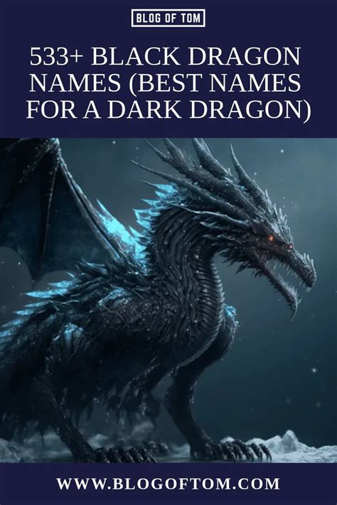 Black Dragon Names Best Names For A Dark Dragon Dragon Names