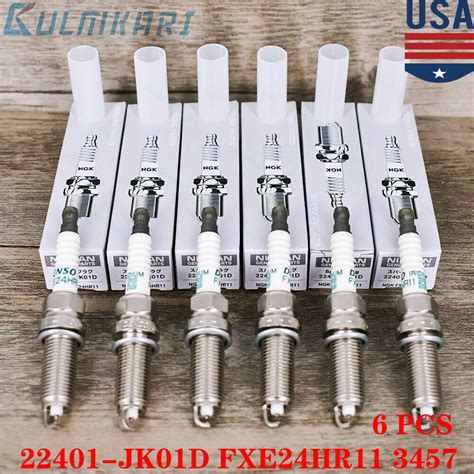 Buy 6pc NEW Denso Spark Plugs NISSAN INFINITI 22401-JK01D FXE24HR11 ...