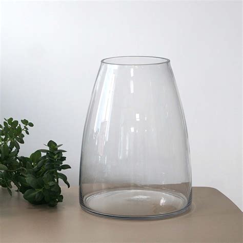 Oversized Clear Glass Vase, 15"