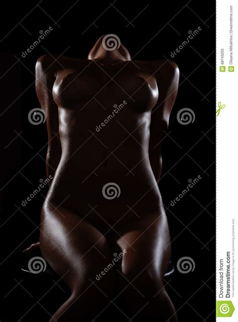 Nude Girl In The Dark Low Key Stock Image Image Of Overturned Alone
